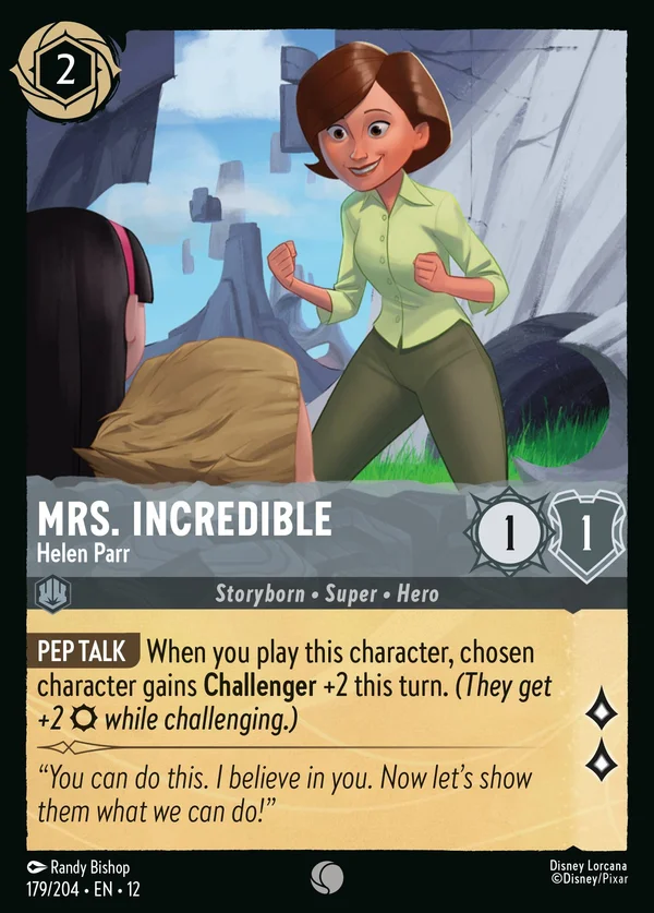 Mrs. Incredible - Helen Parr — Disney Lorcana Character card from Wilds Unknown