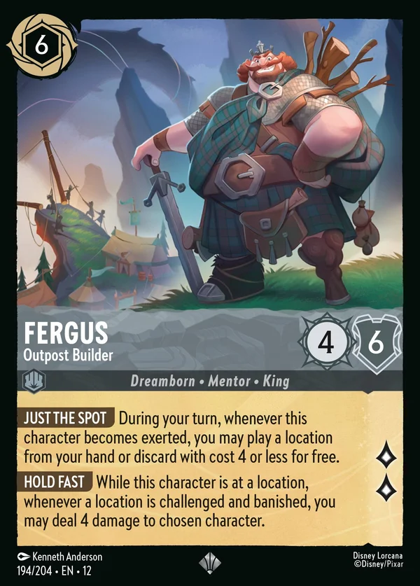 Fergus - Outpost Builder — Disney Lorcana Character card from Wilds Unknown