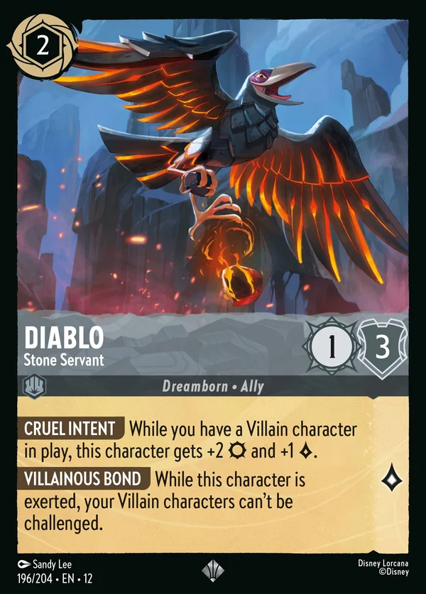 Diablo - Stone Servant — Disney Lorcana Character card from Wilds Unknown