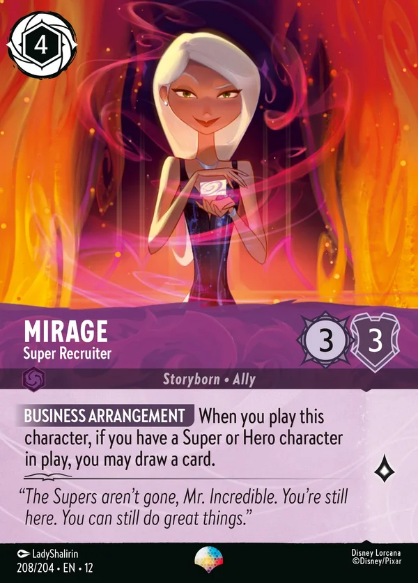 Mirage - Super Recruiter — Disney Lorcana Character card from Wilds Unknown