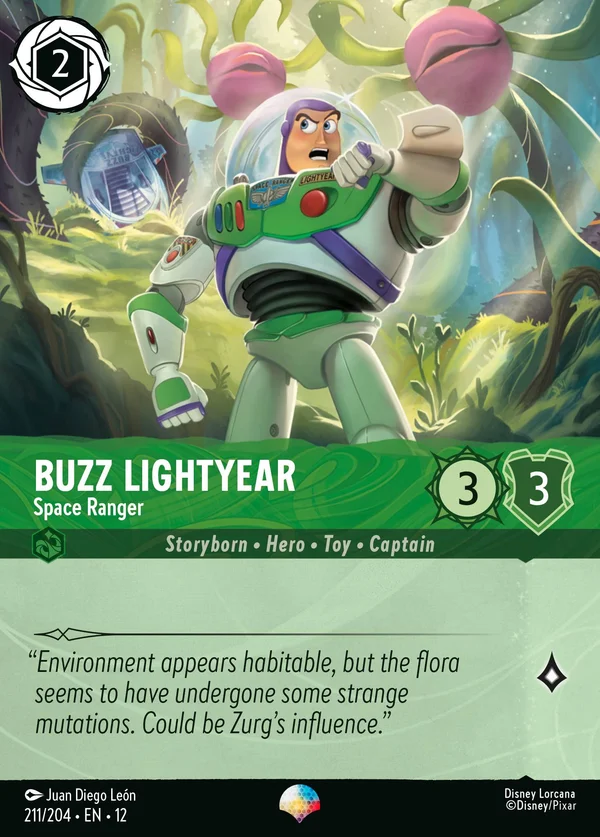 Buzz Lightyear - Space Ranger — Disney Lorcana Character card from Wilds Unknown