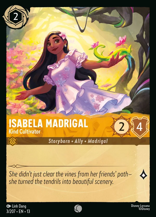 Isabela Madrigal - Kind Cultivator — Disney Lorcana Character card from Attack of the Vine!