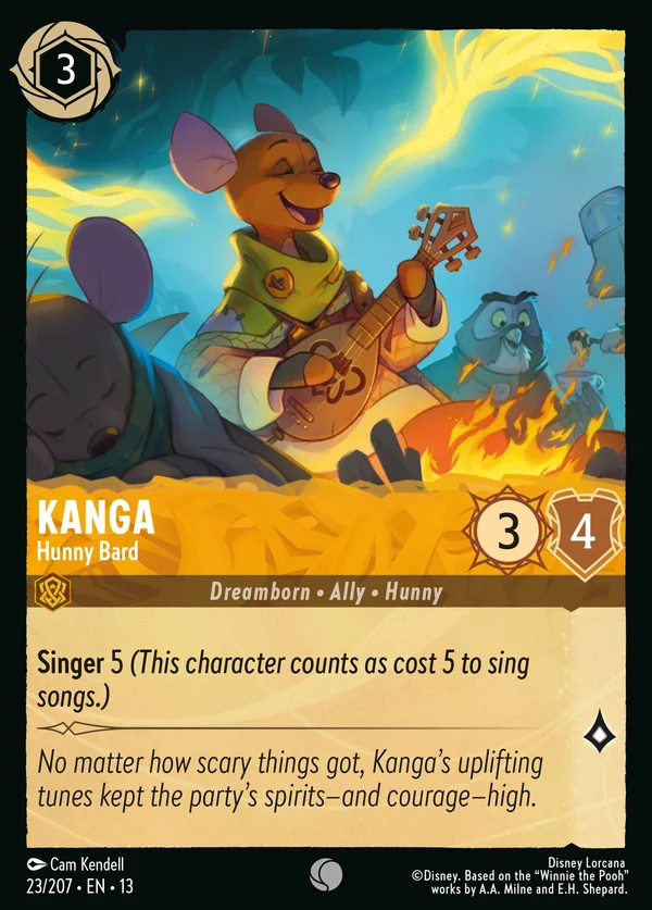 Kanga - Hunny Bard — Disney Lorcana Character card from Attack of the Vine!