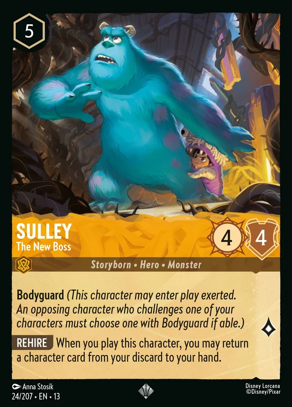 Sulley - The New Boss — Disney Lorcana Character card from Attack of the Vine!