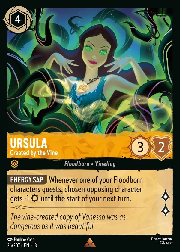 Ursula - Created by the Vine — Disney Lorcana Character card from Attack of the Vine!