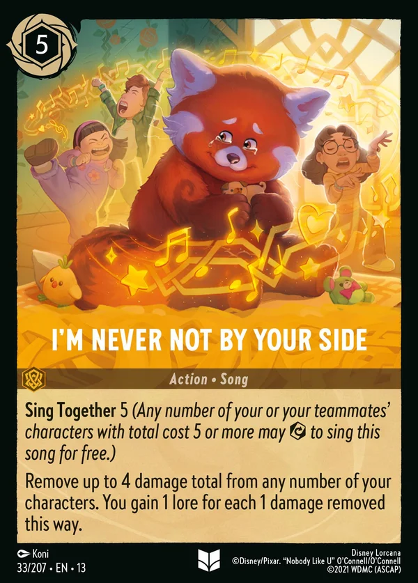 I'm Never Not by Your Side — Disney Lorcana Action card from Attack of the Vine!