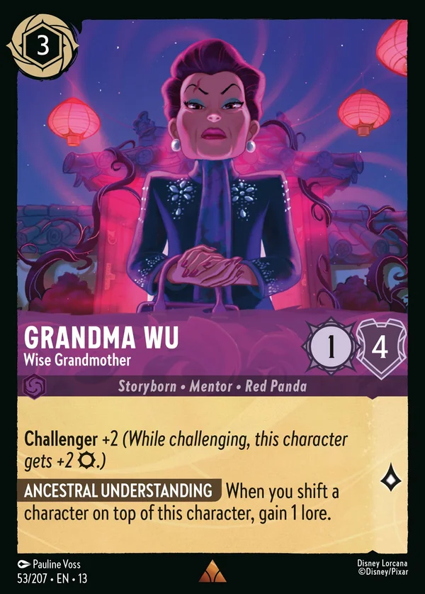 Grandma Wu - Wise Grandmother — Disney Lorcana Character card from Attack of the Vine!