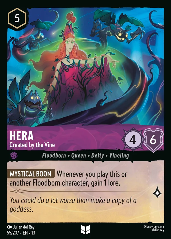 Hera - Created by the Vine — Disney Lorcana Character card from Attack of the Vine!