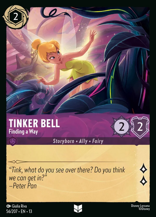 Tinker Bell - Finding a Way — Disney Lorcana Character card from Attack of the Vine!