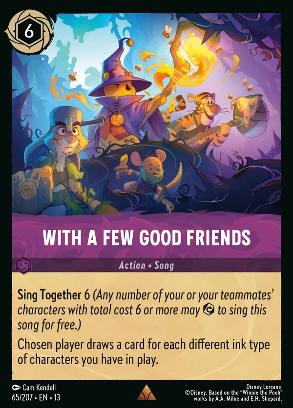 With a Few Good Friends — Disney Lorcana Action card from Attack of the Vine!
