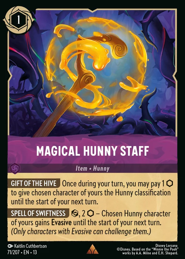 Magical Hunny Staff — Disney Lorcana Item card from Attack of the Vine!