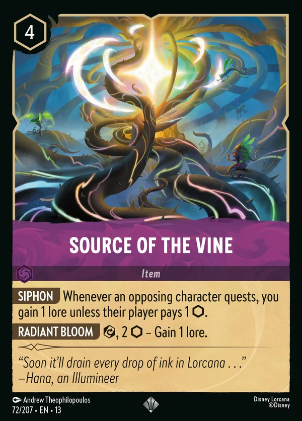 Source of the Vine — Disney Lorcana Item card from Attack of the Vine!