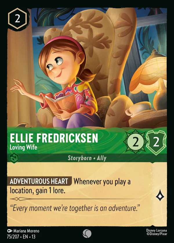 Ellie Fredricksen - Loving Wife — Disney Lorcana Character card from Attack of the Vine!