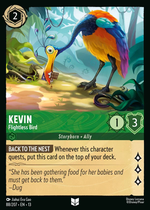 Kevin - Flightless Bird — Disney Lorcana Character card from Attack of the Vine!