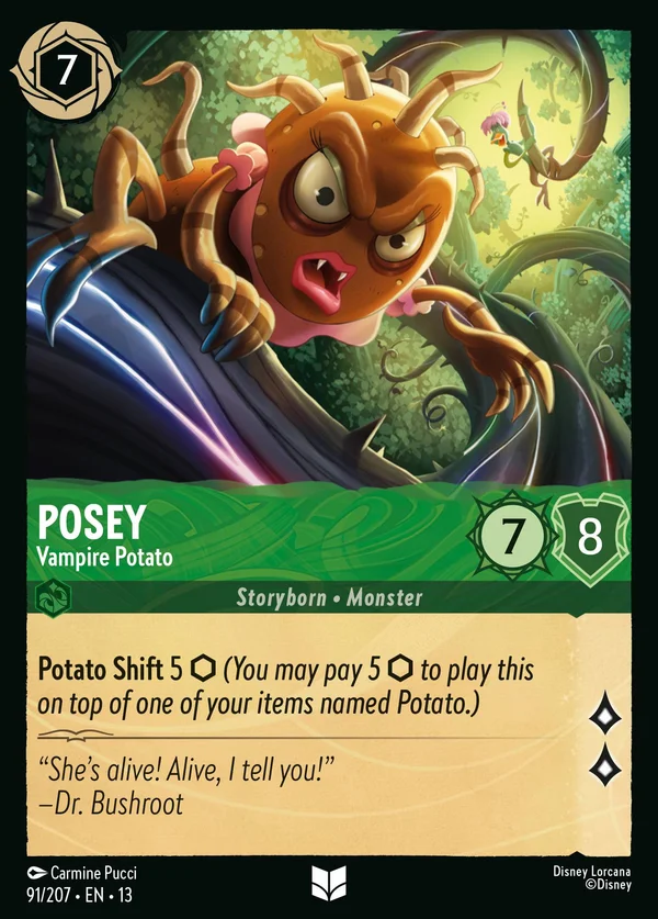 Posey - Vampire Potato — Disney Lorcana Character card from Attack of the Vine!