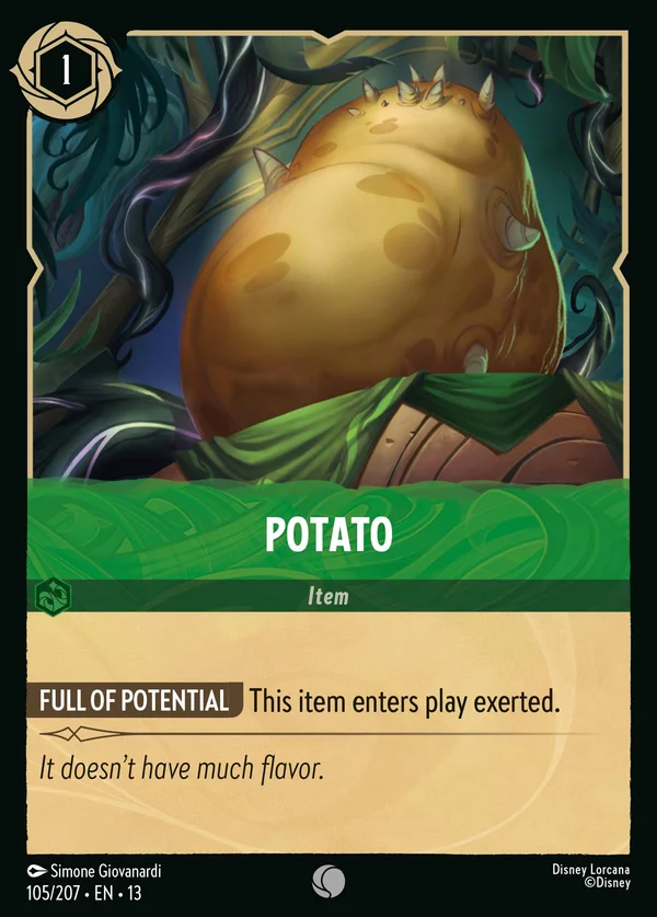 Potato — Disney Lorcana Item card from Attack of the Vine!