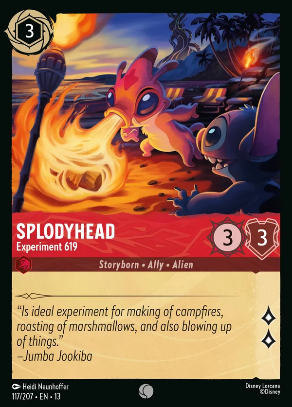 Splodyhead - Experiment 619 — Disney Lorcana Character card from Attack of the Vine!