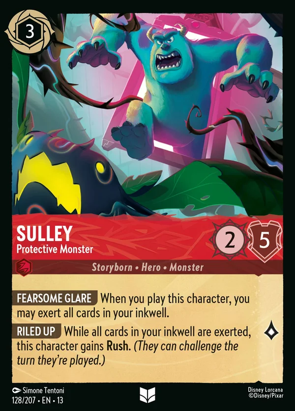 Sulley - Protective Monster — Disney Lorcana Character card from Attack of the Vine!
