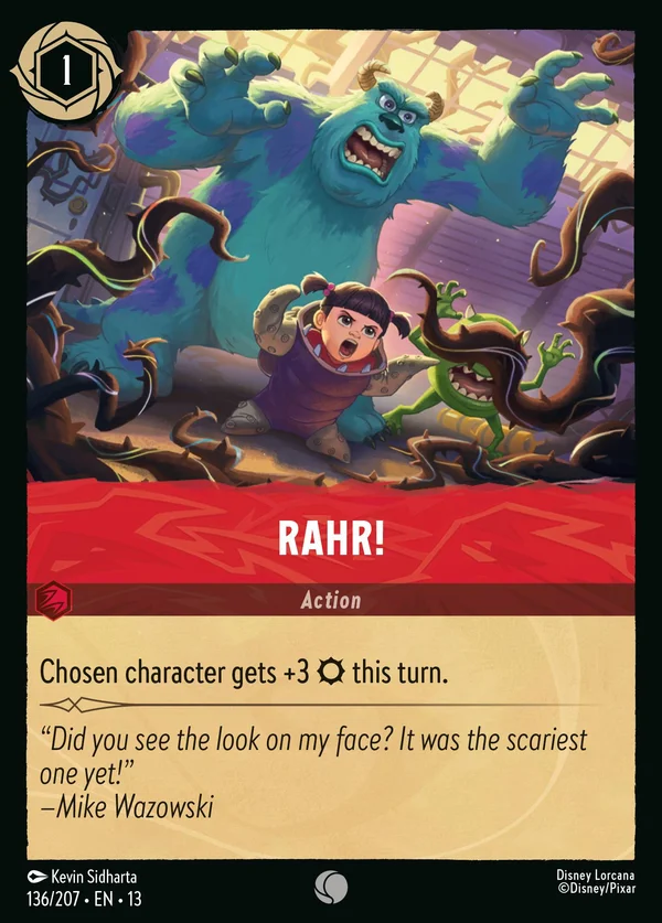 Rahr! — Disney Lorcana Action card from Attack of the Vine!