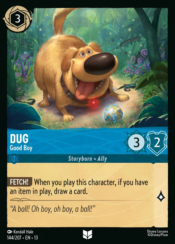 Dug - Good Boy — Disney Lorcana Character card from Attack of the Vine!