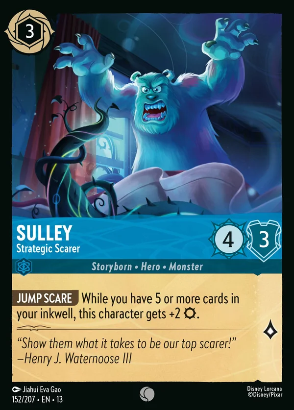 Sulley - Strategic Scarer — Disney Lorcana Character card from Attack of the Vine!