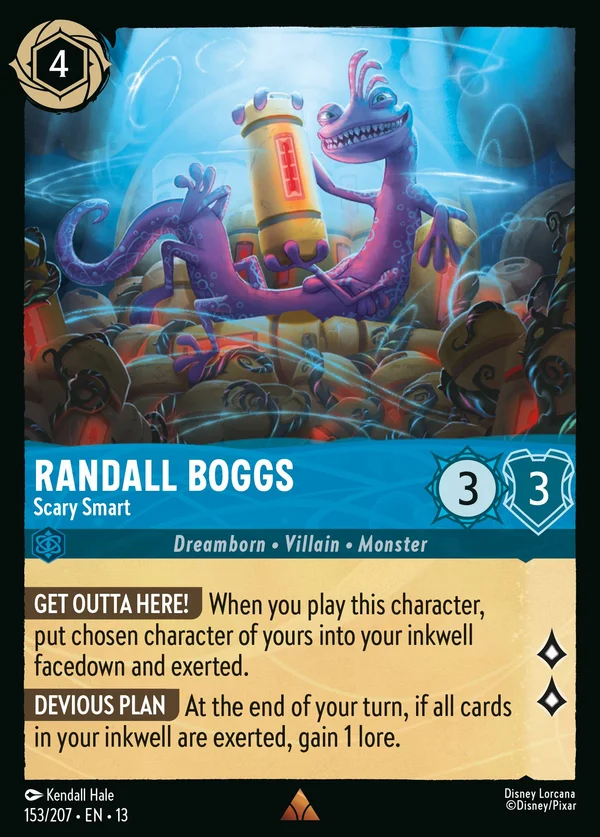 Randall Boggs - Scary Smart — Disney Lorcana Character card from Attack of the Vine!