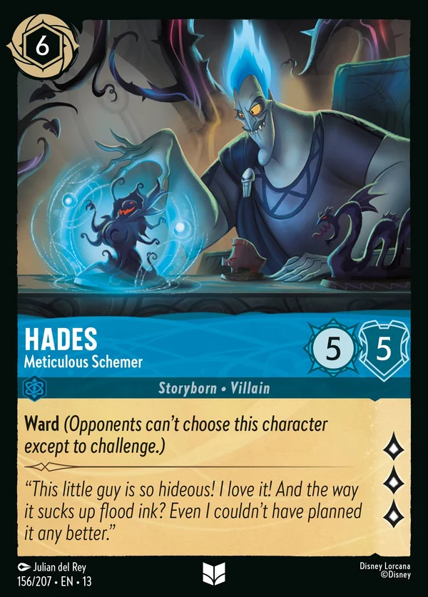 Hades - Meticulous Schemer — Disney Lorcana Character card from Attack of the Vine!