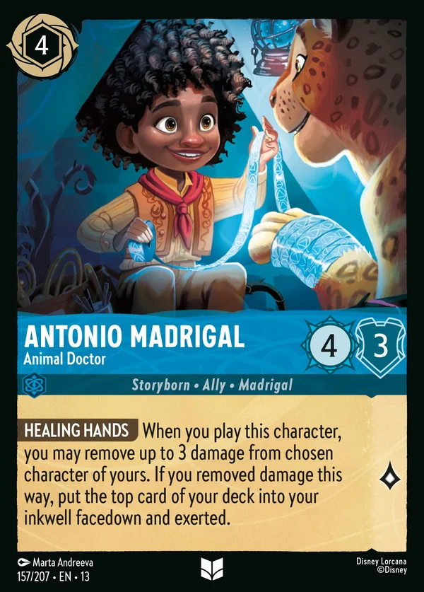 Antonio Madrigal - Animal Doctor — Disney Lorcana Character card from Attack of the Vine!