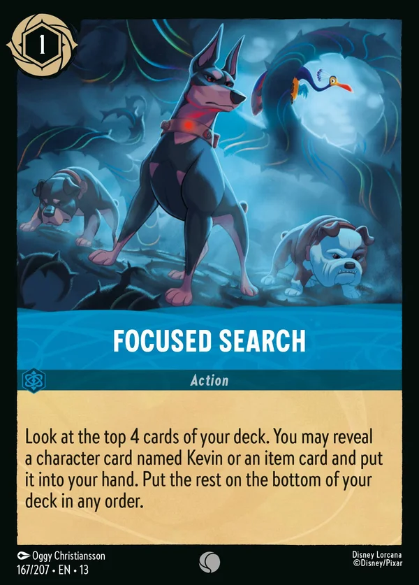 Focused Search — Disney Lorcana Action card from Attack of the Vine!