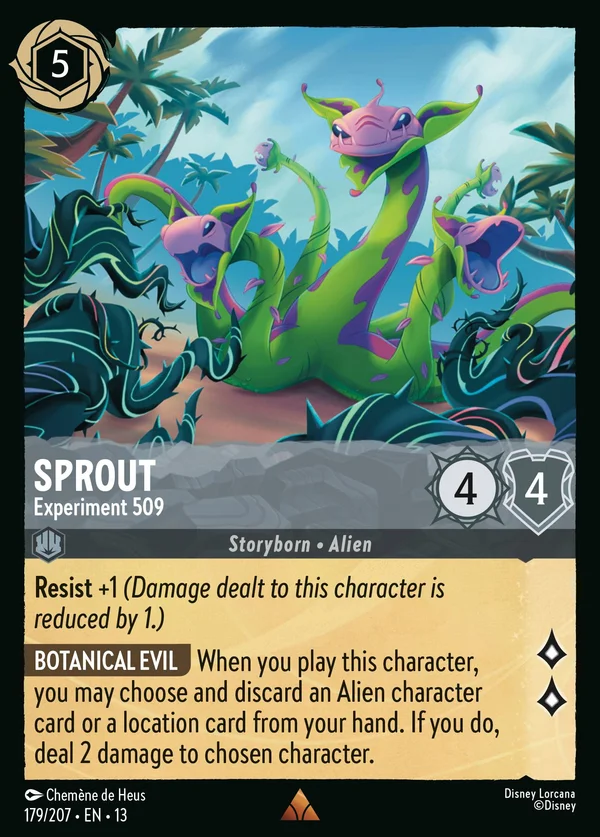 Sprout - Experiment 509 — Disney Lorcana Character card from Attack of the Vine!