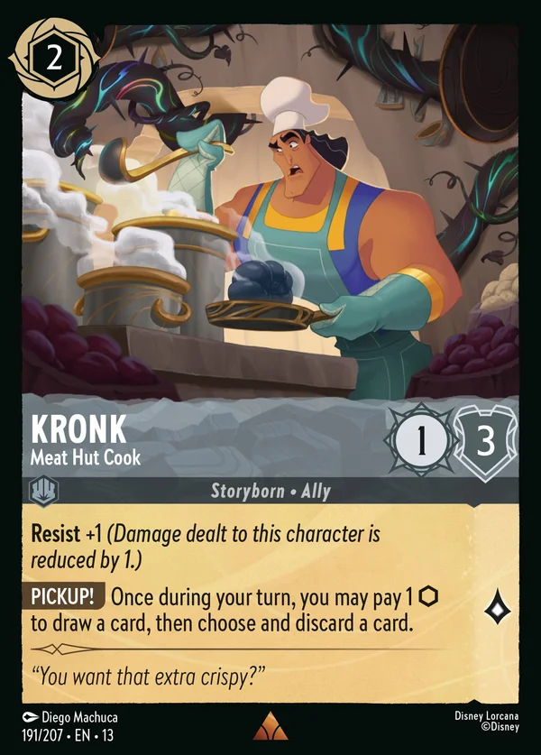 Kronk - Meat Hut Cook — Disney Lorcana Character card from Attack of the Vine!
