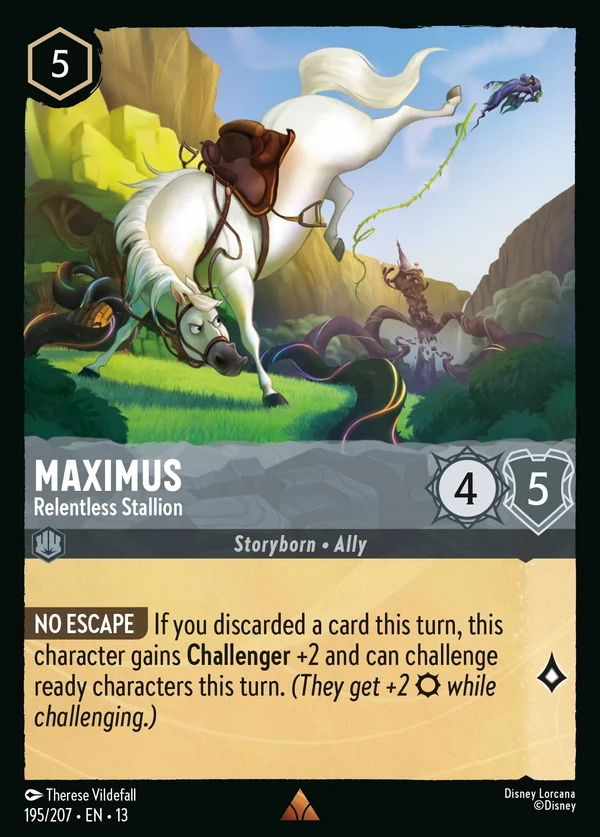 Maximus - Relentless Stallion — Disney Lorcana Character card from Attack of the Vine!