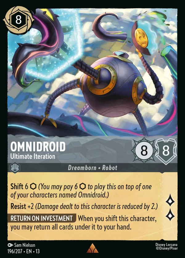 Omnidroid - Ultimate Iteration — Disney Lorcana Character card from Attack of the Vine!