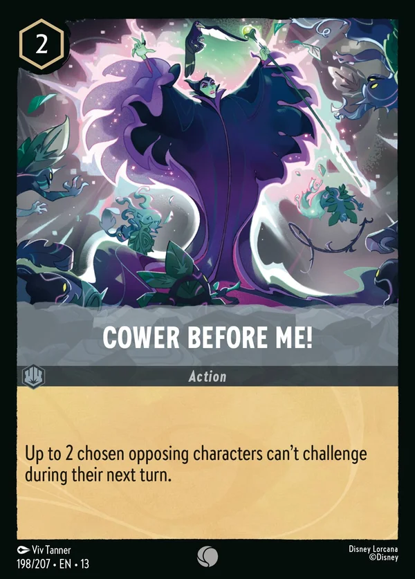 Cower Before Me! — Disney Lorcana Action card from Attack of the Vine!