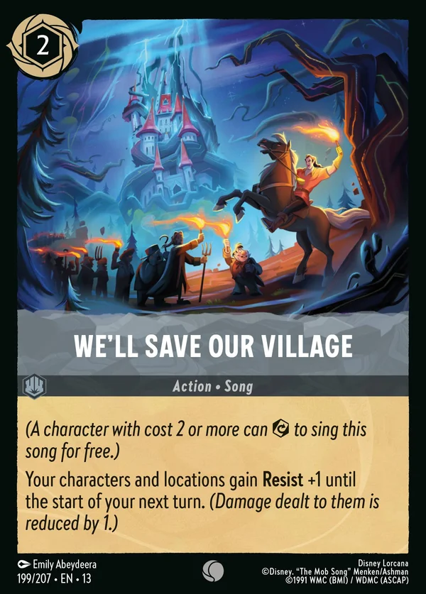 We'll Save Our Village — Disney Lorcana Action card from Attack of the Vine!