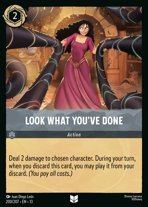 Look What You've Done — Disney Lorcana Action card from Attack of the Vine!