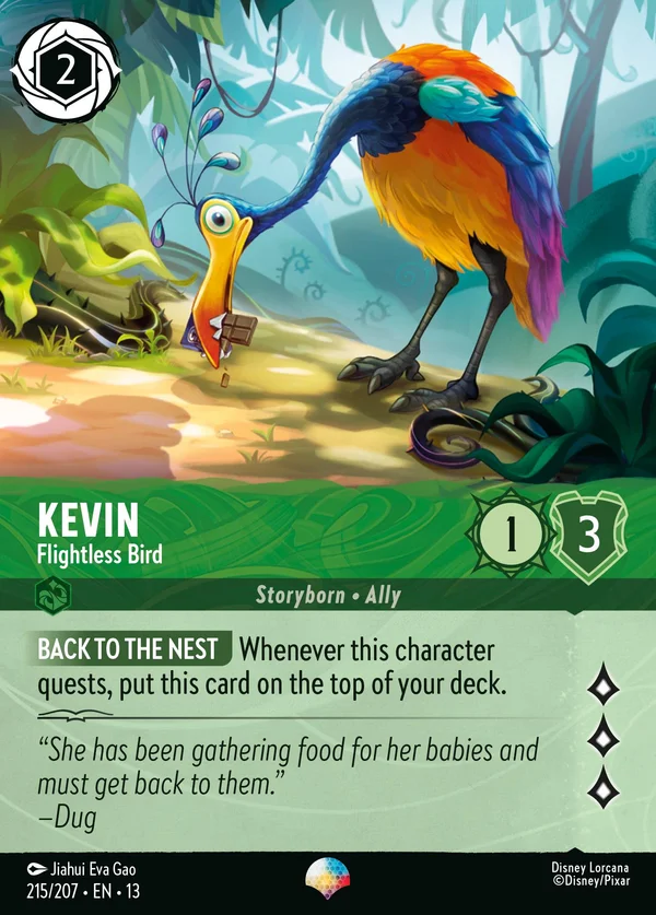Kevin - Flightless Bird — Disney Lorcana Character card from Attack of the Vine!