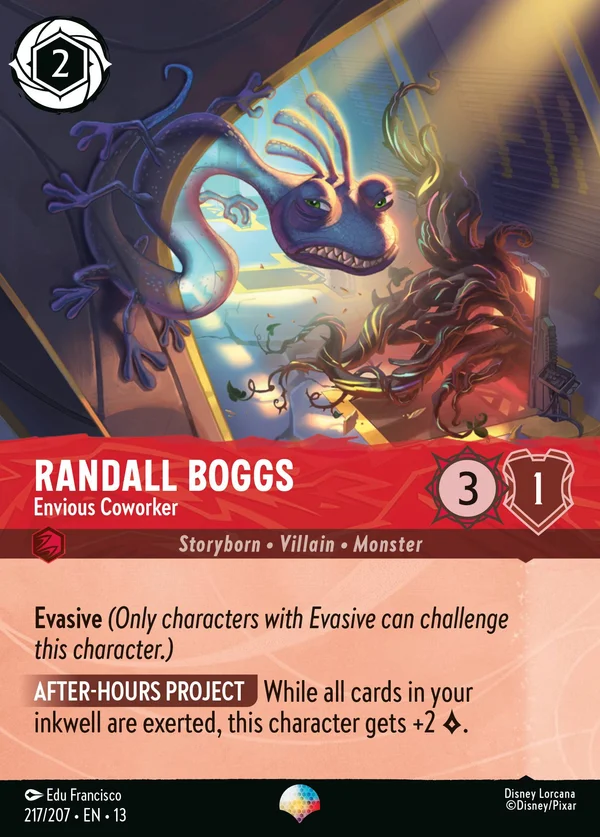 Randall Boggs - Envious Coworker — Disney Lorcana Character card from Attack of the Vine!
