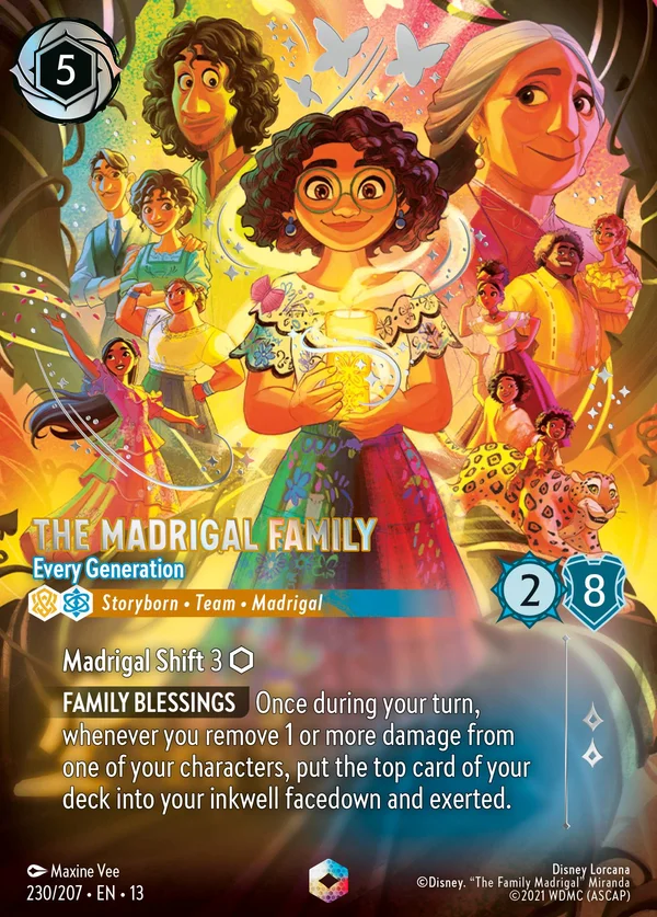 The Madrigal Family - Every Generation — Disney Lorcana Character card from Attack of the Vine!