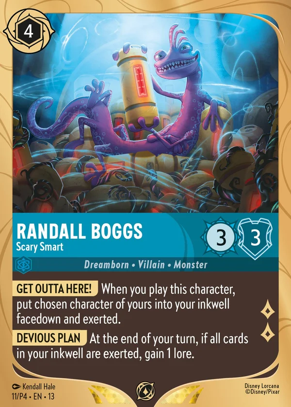 Randall Boggs - Scary Smart — Disney Lorcana Character card from Attack of the Vine!