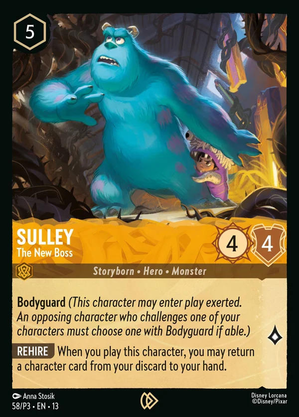 Sulley - The New Boss — Disney Lorcana Character card from Attack of the Vine!