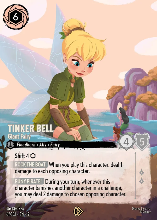 Tinker Bell - Giant Fairy — Disney Lorcana Character card from Fabled