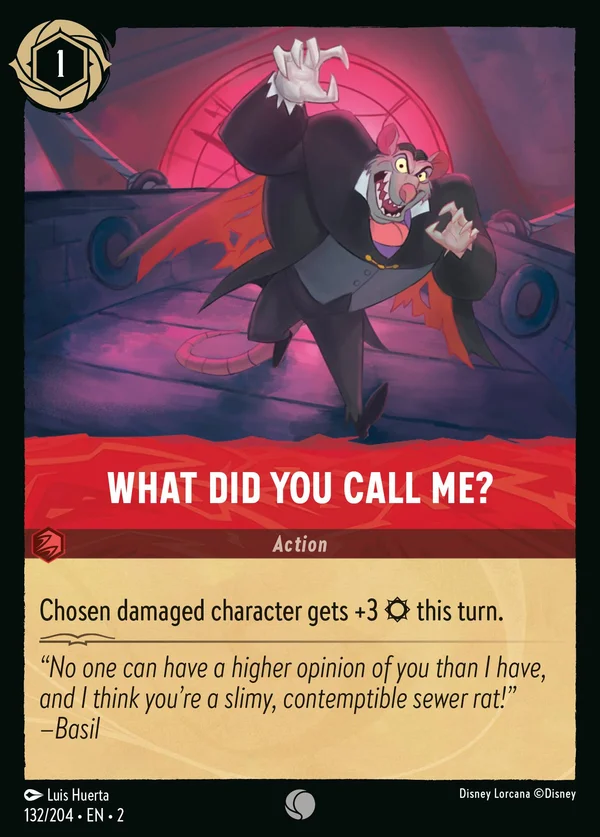 What Did You Call Me? — Disney Lorcana Action card from Rise of the Floodborn