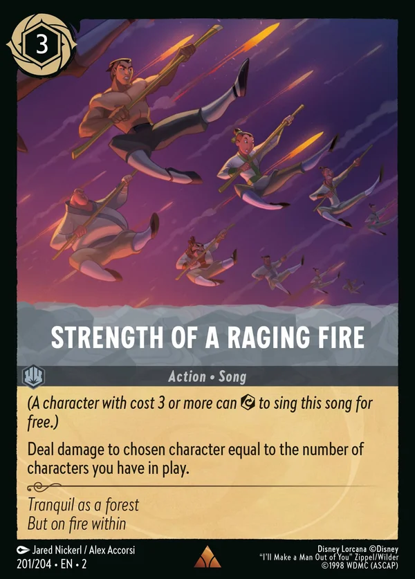 Potente Come un Vulcano Attivo — Disney Lorcana Azione card from Rise of the Floodborn