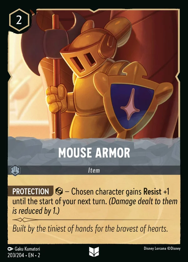 Armatura per Topi — Disney Lorcana Oggetto card from Rise of the Floodborn
