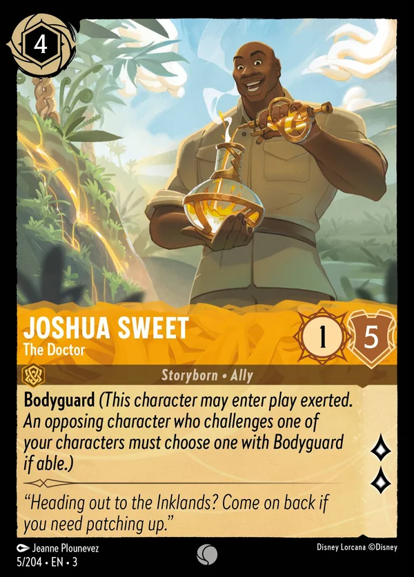 Joshua Dolce - Il Dottore — Disney Lorcana Personaggio card from Into the Inklands