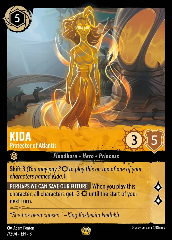 Kida - Protettrice di Atlantide — Disney Lorcana Personaggio card from Into the Inklands