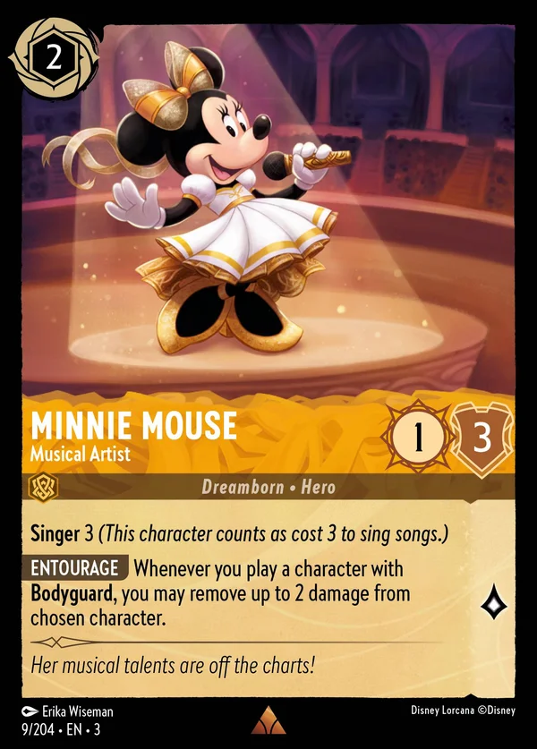Minni - Musicista — Disney Lorcana Personaggio card from Into the Inklands