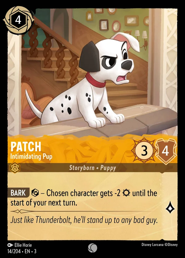 Macchia - Piccolo Minaccioso — Disney Lorcana Personaggio card from Into the Inklands