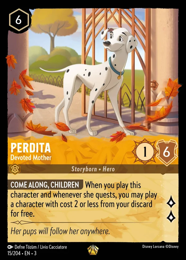 Peggy - Madre Devota — Disney Lorcana Personaggio card from Into the Inklands
